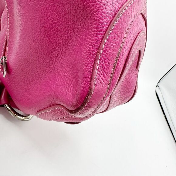 Vera Pelle Made in Italy Leather Shoulder Tote Bucket Bag Purse - Picture 14 of 16